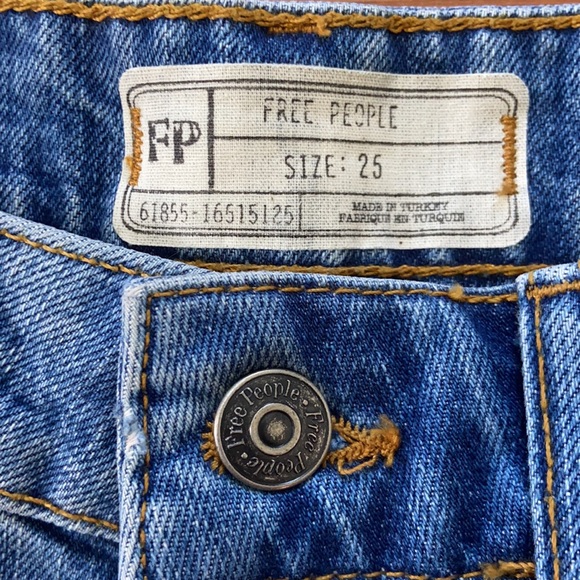 Free People Wild Rose Denim Mini Skirt - Picture 4 of 5